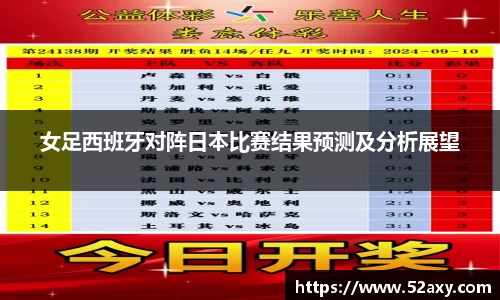 女足西班牙对阵日本比赛结果预测及分析展望